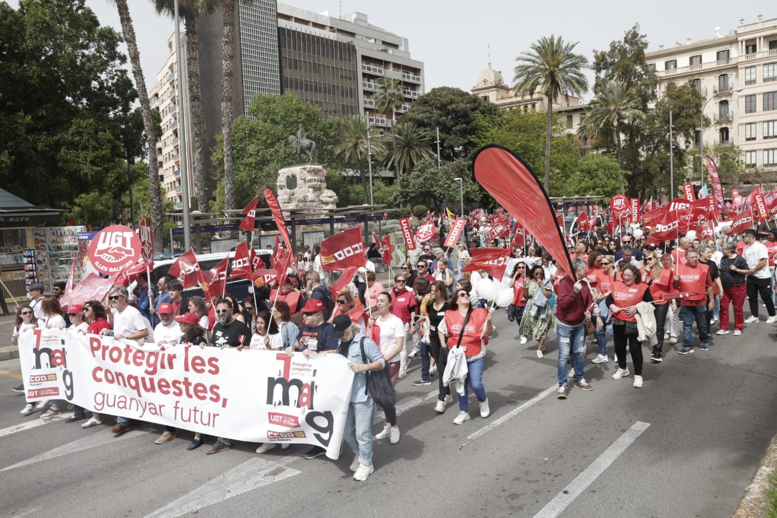 Manifestación del Día del Trabajador en Palma
