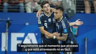 Lautaro Martínez, rival del Real Madrid este martes: "Siempre andaba por Bahía Blanca con la camiseta de algún jugador"