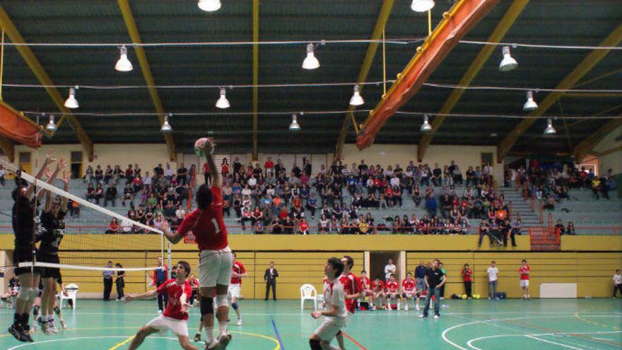 Una imagen de un partido de voley