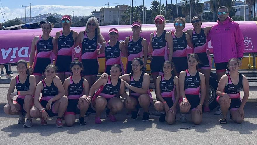 El Club de Remo Cia Gandia sube al podio en la regata autonómica de Dénia