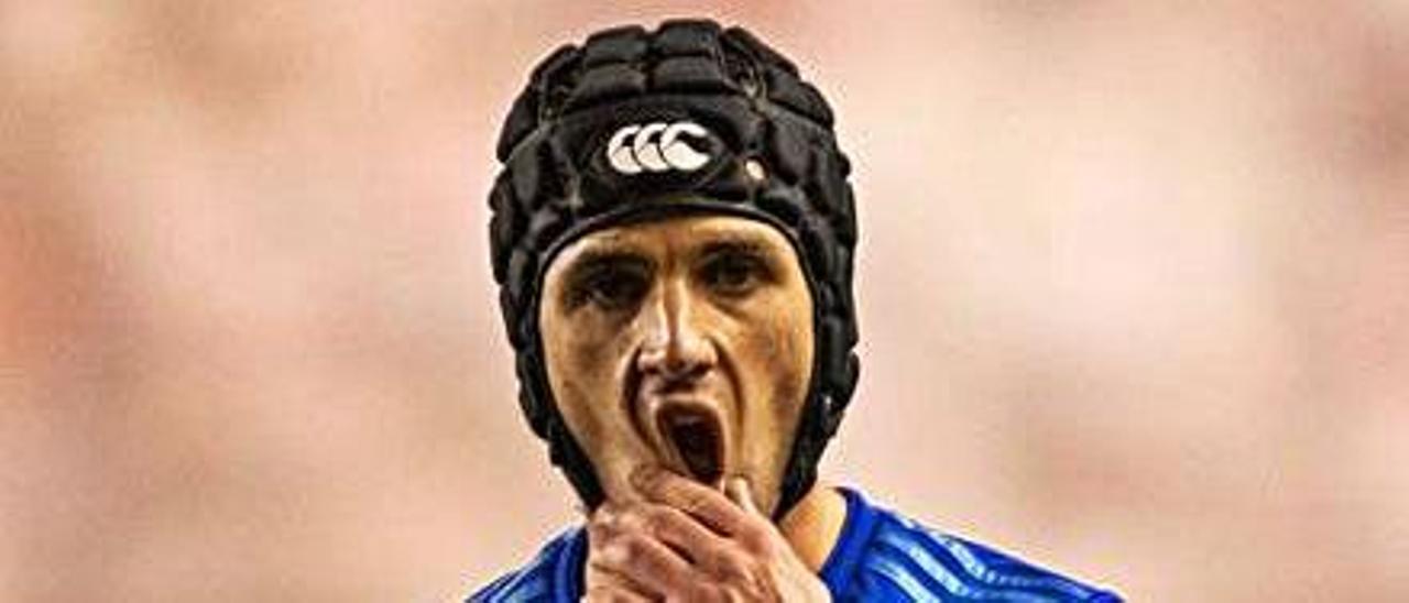 Luismi, durante el partido Rayo Vallecano-Oviedo. | LOF