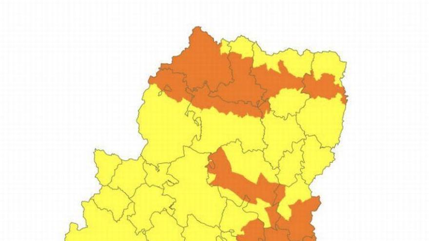 Alerta naranja por riesgo de incendios en diversas zonas de Aragón