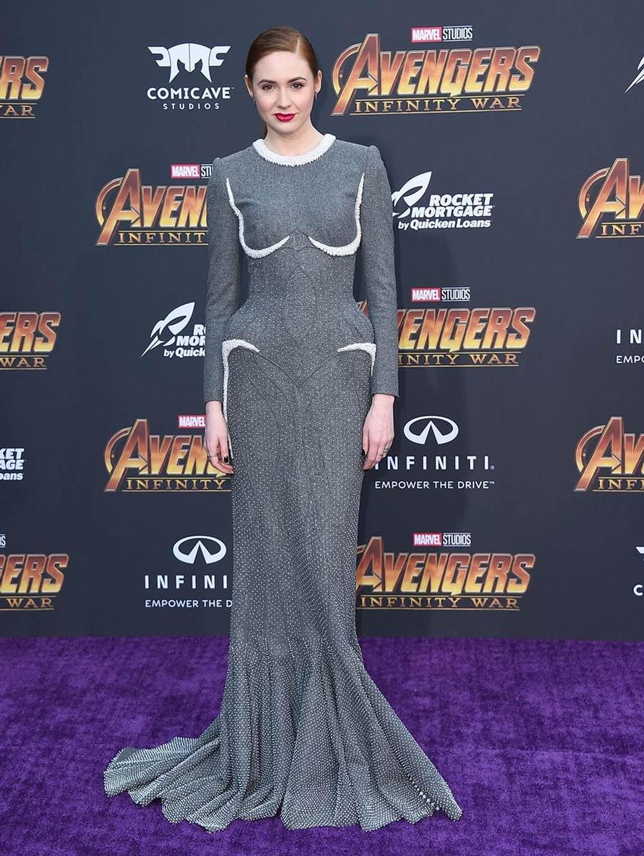 Karen Gillian, en el estreno de 'Los Vengadores: Infinity War' en Los Ángeles