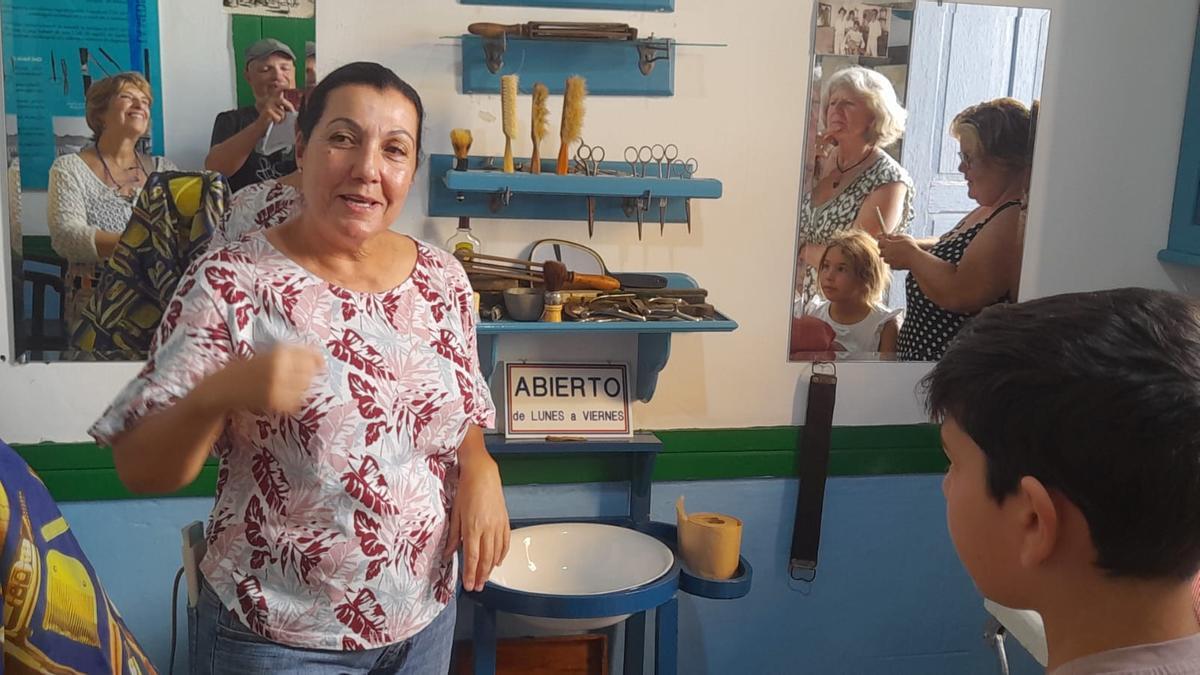 Eva Vega, una de las cinco hijas del barbero José Vega.