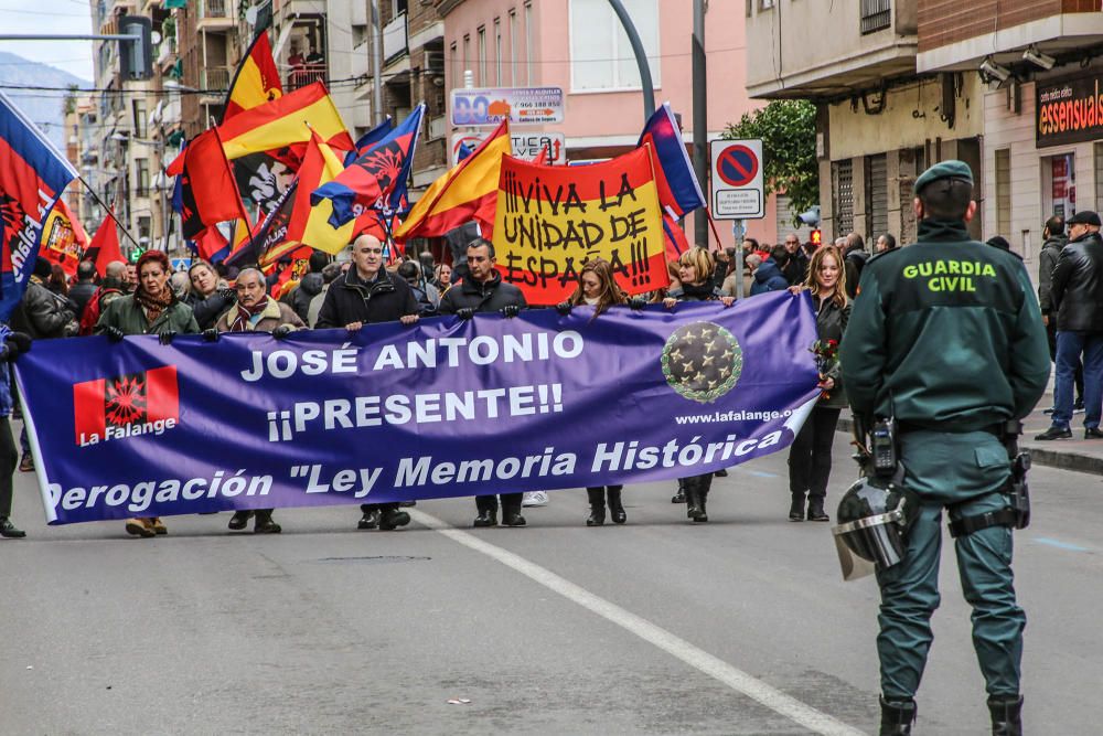 La Falange, en la manifestación en Callosa