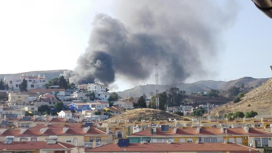 Foto del incendio enviada por @pacoguzmanIU por Twitter.