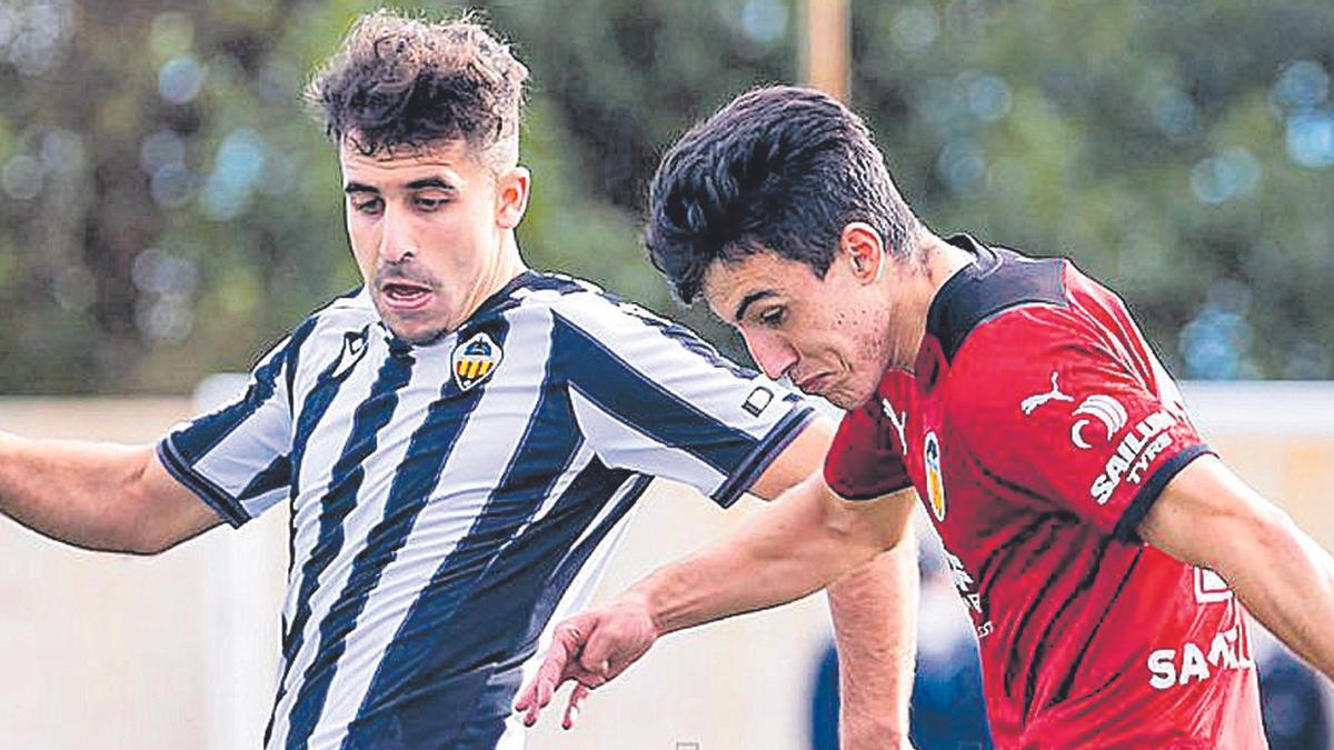 Imagen del partido entre Castellón B y Valencia Mestalla