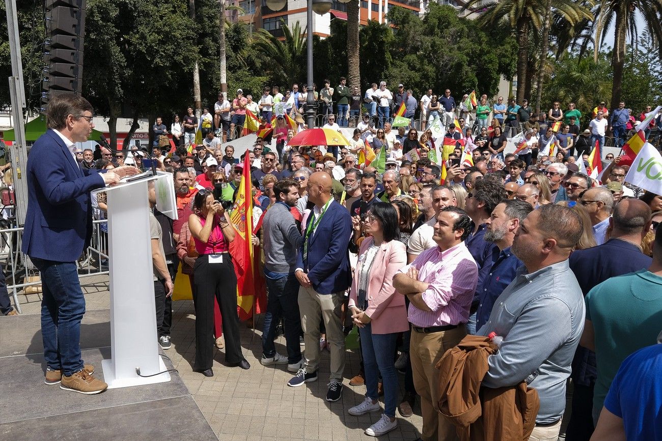 Mitin del presidente de VOX, Santiago Abascal, en Las Palmas de Gran Canaria