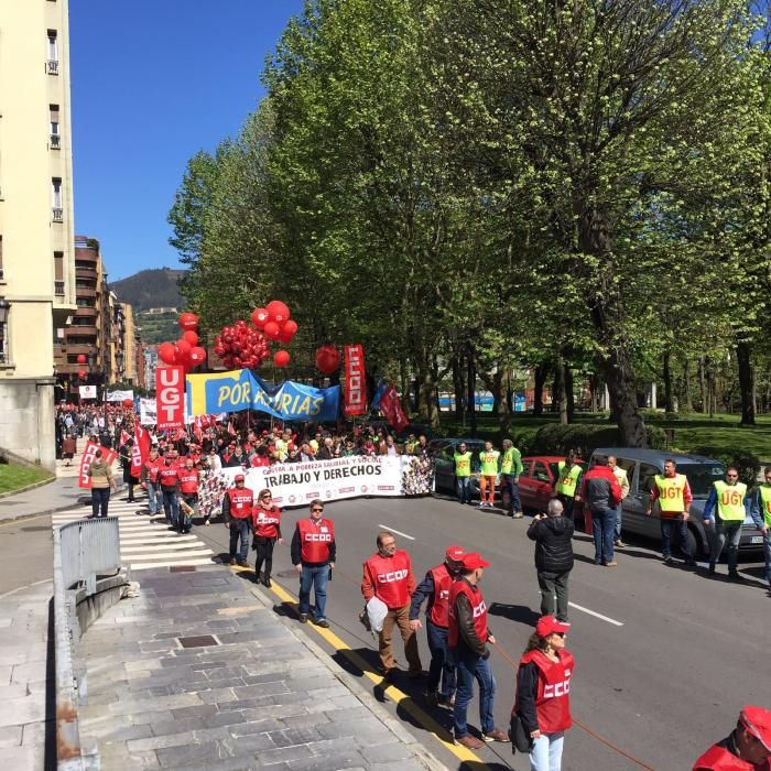 Manifestación del Primero de Mayo en Oviedo