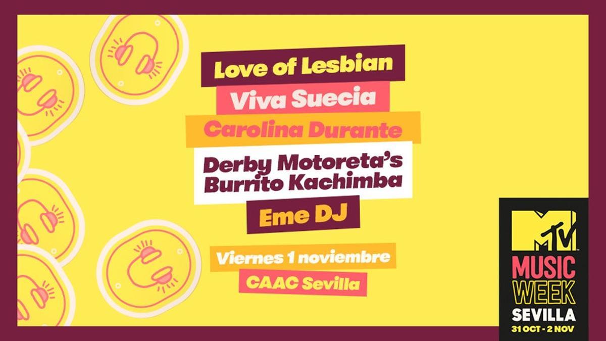 Te invitamos a que lo des todo en MTV Music Week Sevilla al ritmo de Carolina Durante ¡y muchos más!