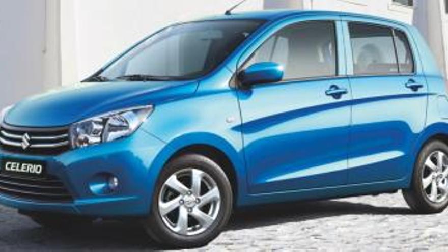 El Suzuki Celerio reúne gran parte de su personalidad en el frontal, con sus faros de gran tamaño.