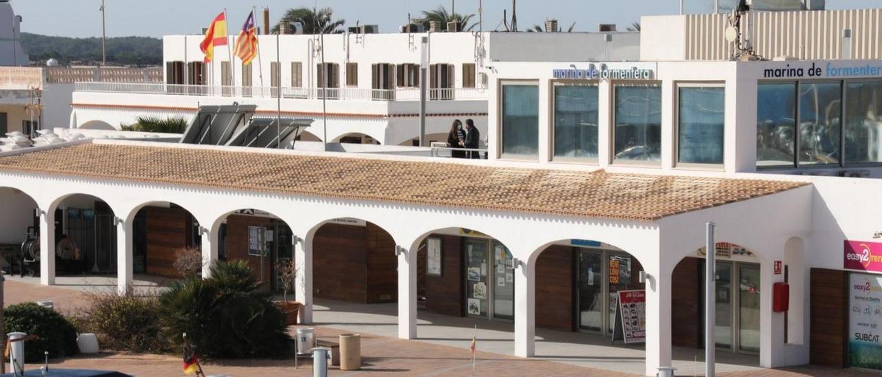 Instalaciones de Marina de Formentera en la dársena de Poniente de la Savina.