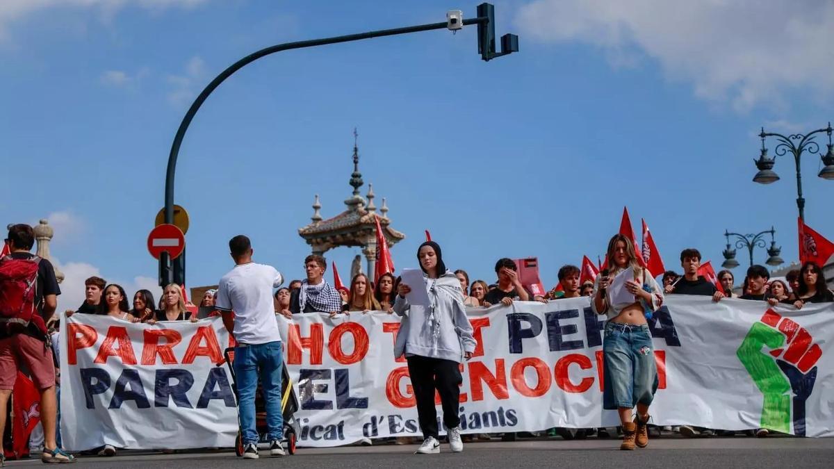 Huelga estudiantil por Palestina y la interceptación de la flotilla humanitaria.