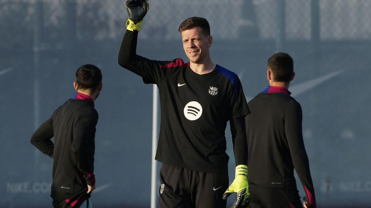 Ter Stegen, Tek, Iñaki Peña, entrenan juntos con De la Fuente