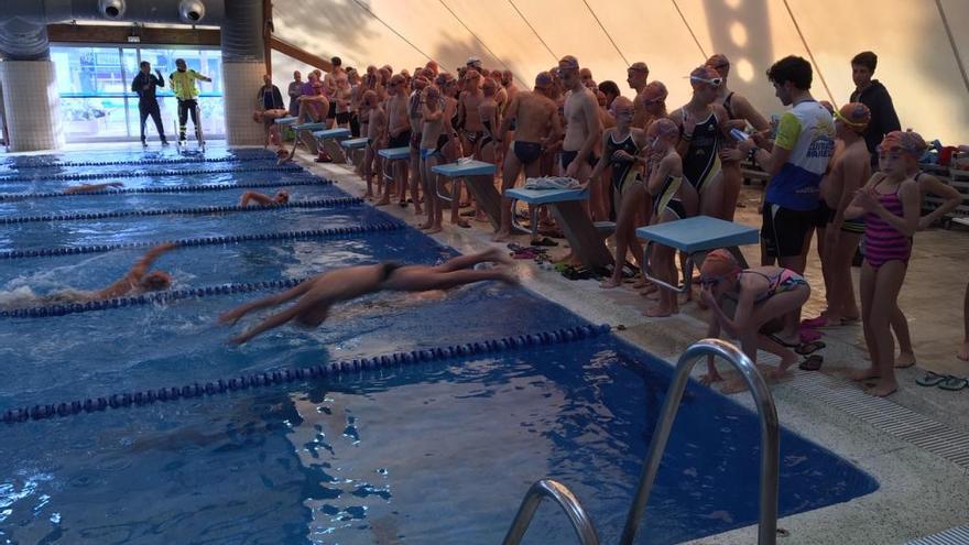 Una de las pruebas celebradas en la piscina Antonio Serrano Lima