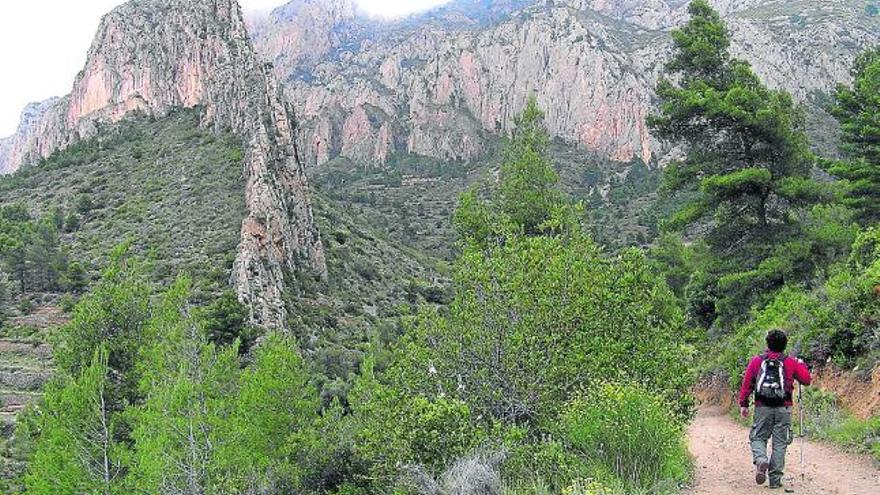 La sierra de Cabeçó d&#039;Or, por la vertiente del Racó de Seva, en una imagen de archivo.