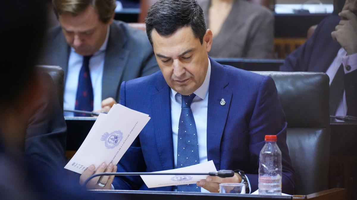 El presidente de la Junta de Andalucía, Juanma Moreno.