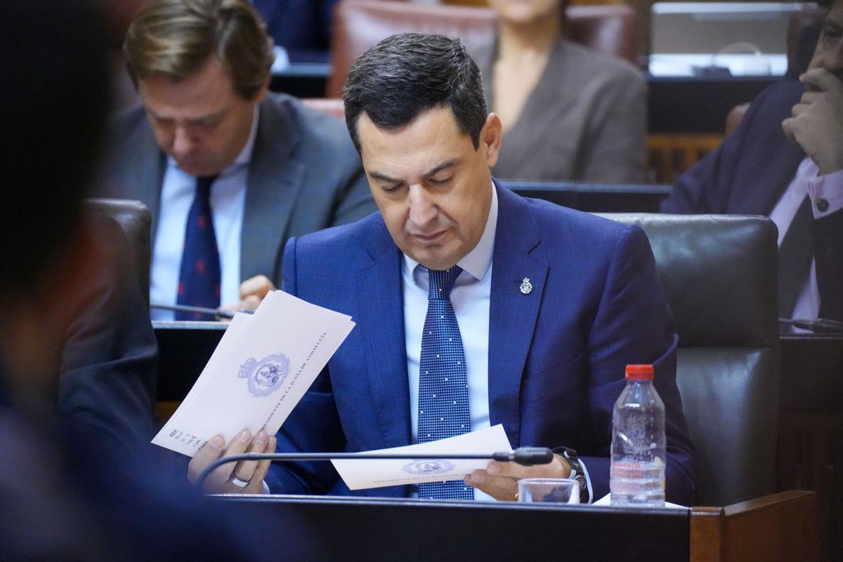 El presidente de la Junta de Andalucía, Juanma Moreno.