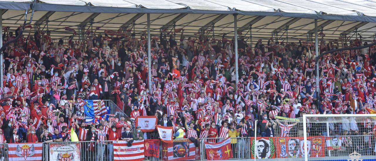 Aficionados del Sporting en el Anxo Carro