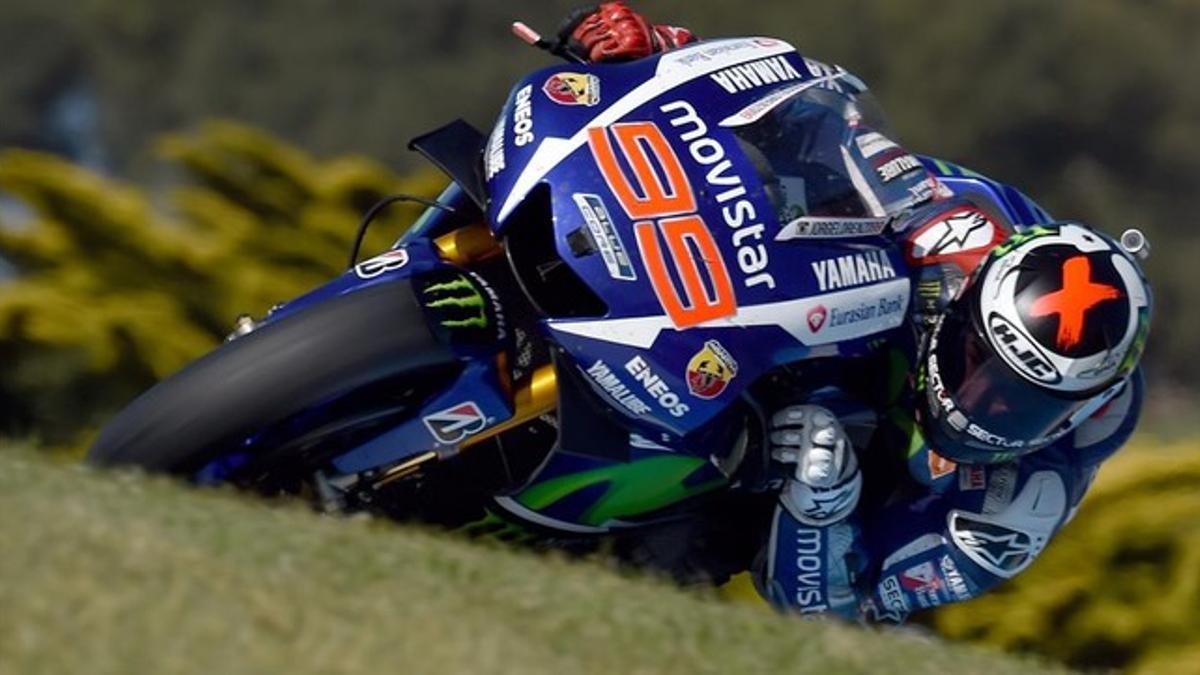 Jorge Lorenzo, en la carrera de MotoGP del pasado domingo en Australia.