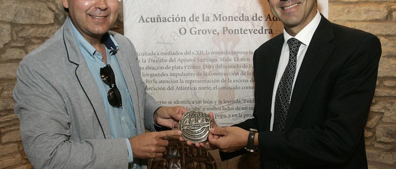 La moneda de Adro Vello fue reproducida en 2013 para promocionar la Ruta Xacobea.