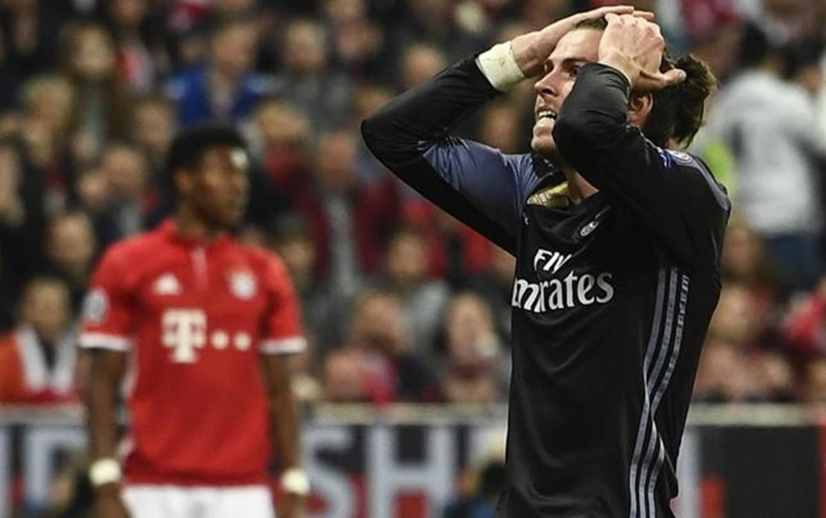 Bale no pudo acabar el partido ante el Bayern Múnich