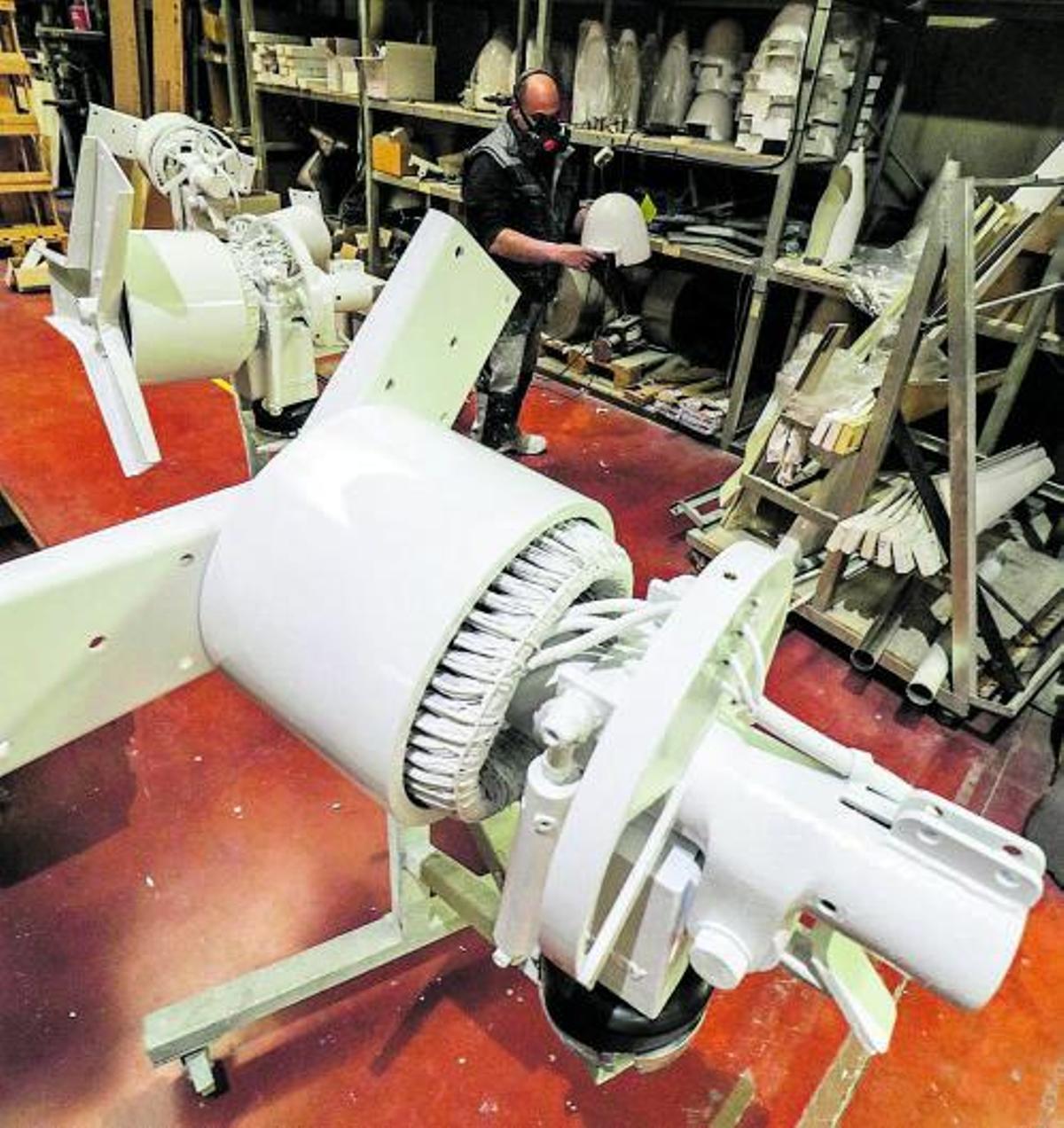 La planta de producción.