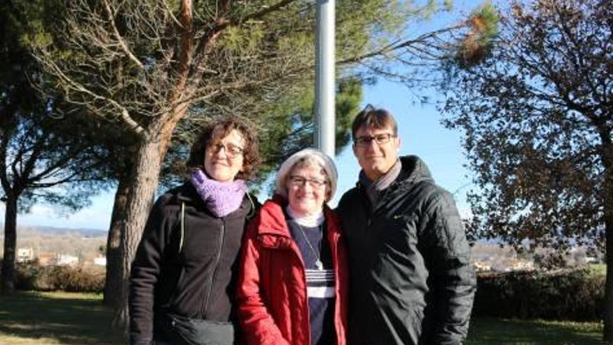 Pere Lluís Garcia, amb la dona i la filla d&#039;Isidre Vicens.