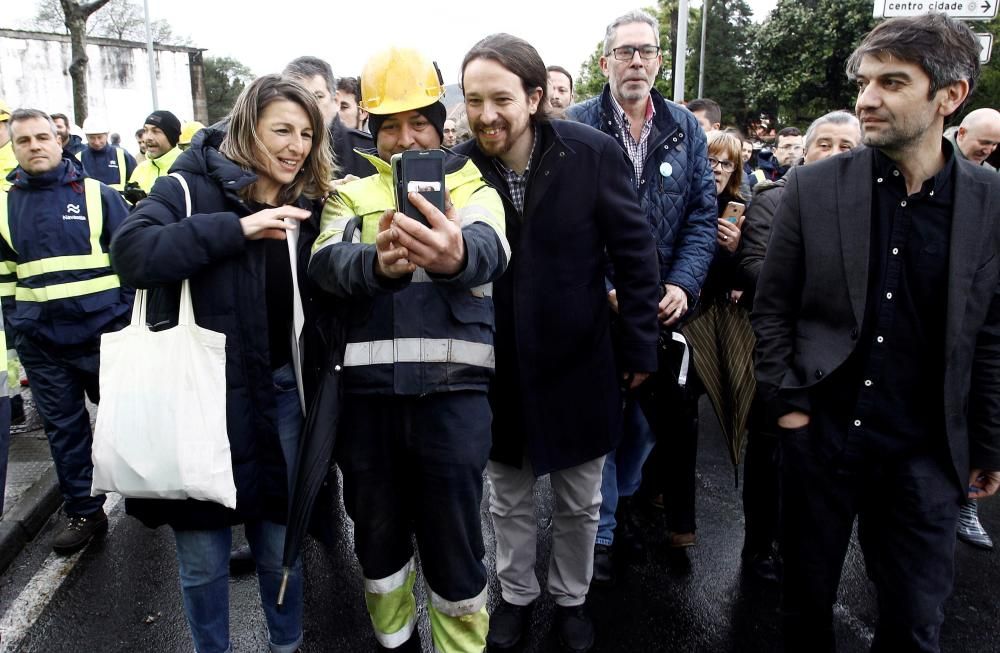 Pablo Iglesias en A Coruña y Ferrol antes del 28-A