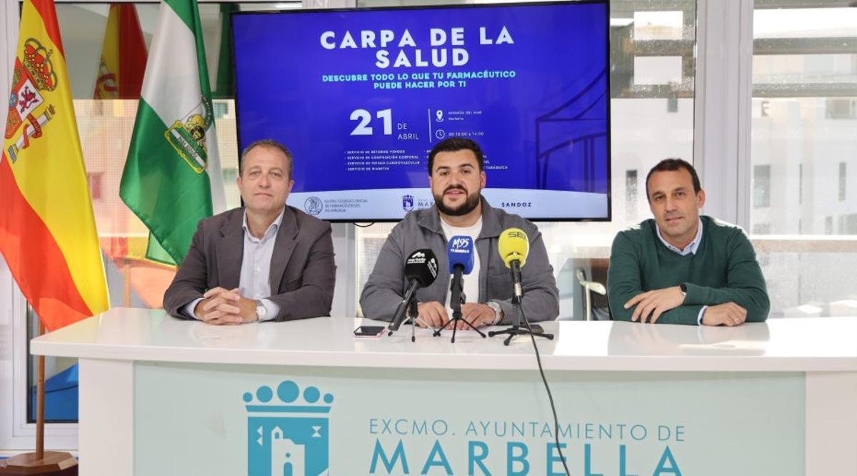 Presentación, ayer, de La Carpa de la Salud.