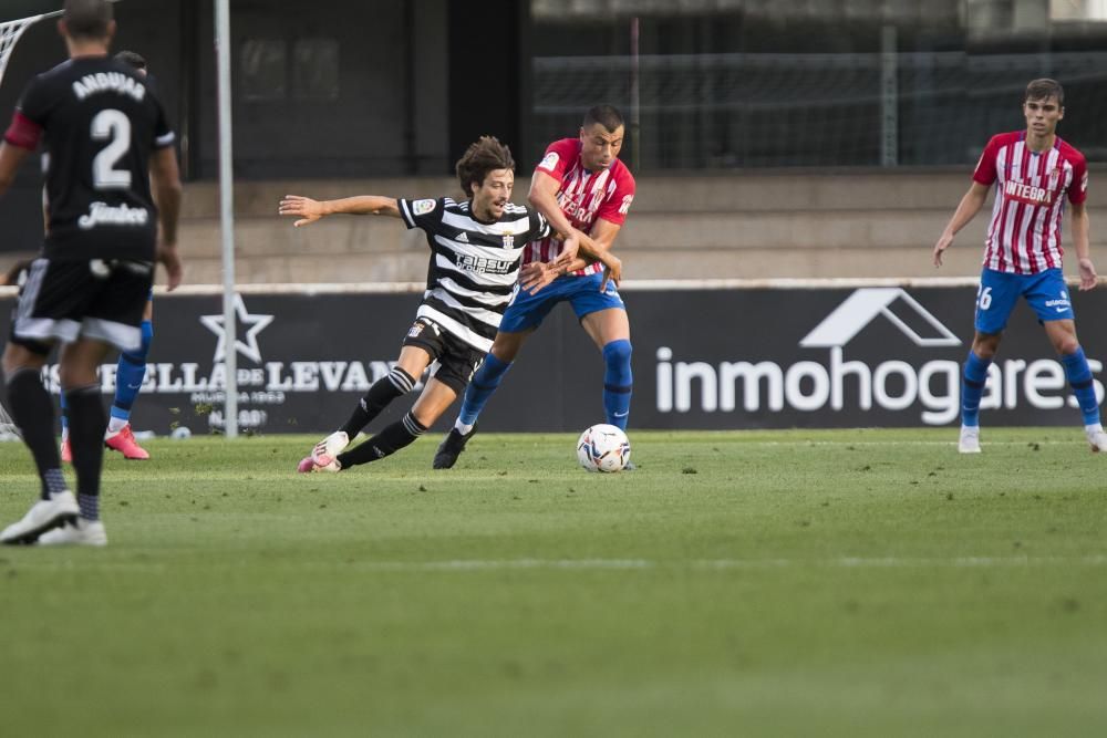 El partido entre el Cartagena y el Sporting, en imágenes