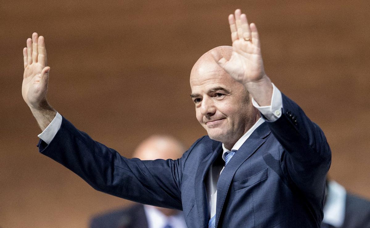 Infantino, en un acto de la FIFA.