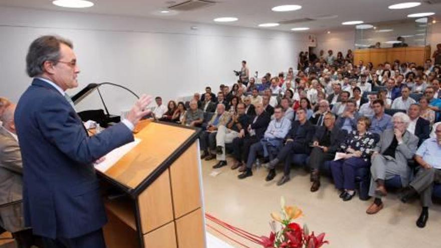 Un moment de l&#039;acte celebrat ahir al vespre.