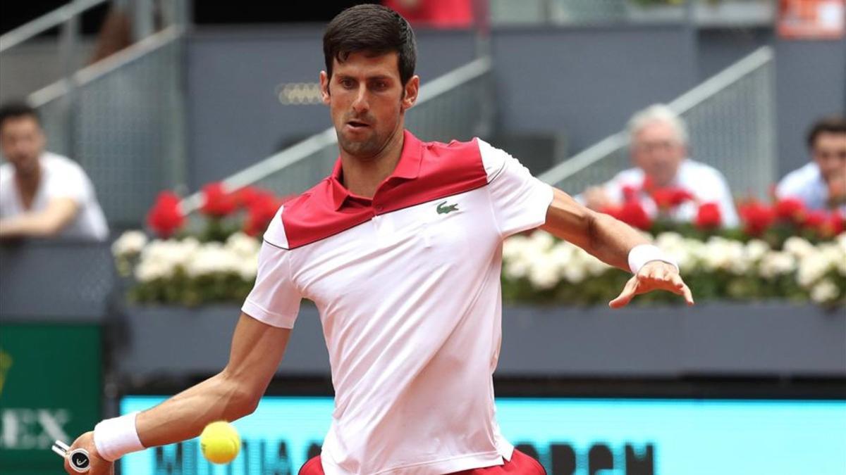 Djokovic lució su golpe de derecha en Madrid