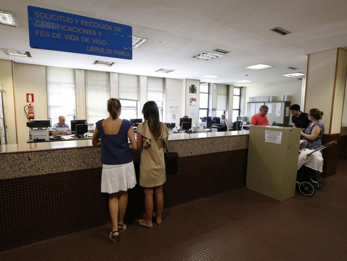 Instalaciones del Registro Civil de Vigo.