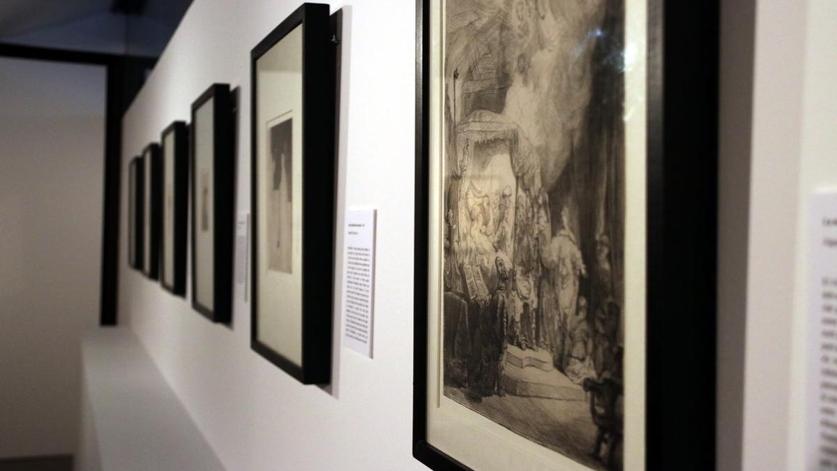 La exposición de grabados de Rembrandt se podrá visitar en el Centre Cultural Terrassa hasta el 24 de febrero.