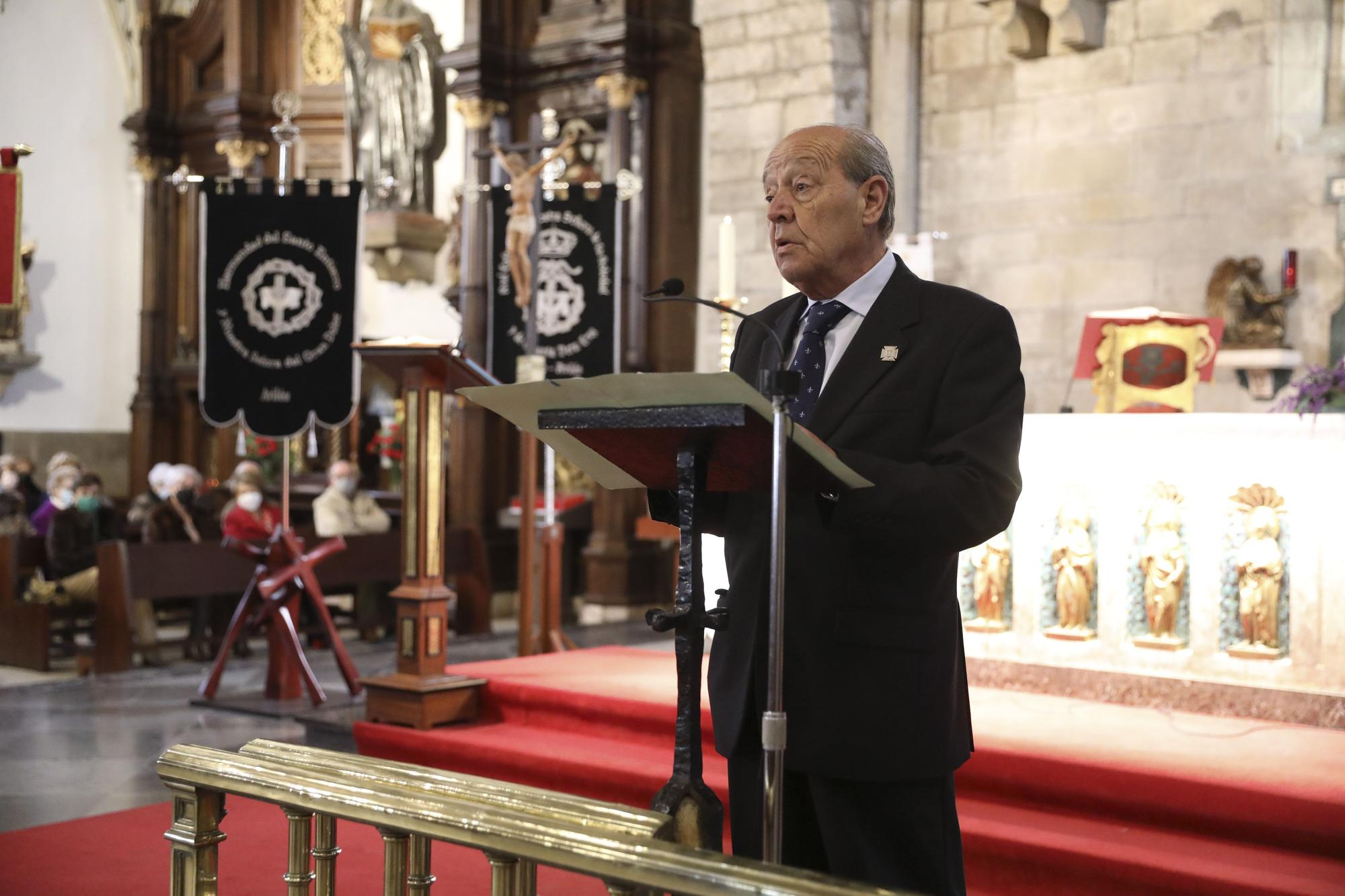 EN IMÁGENES: El pregón en San Nicolás de Bari abre la Semana Santa de Avilés