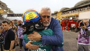 Lawrence Stroll, con Fernando Alonso