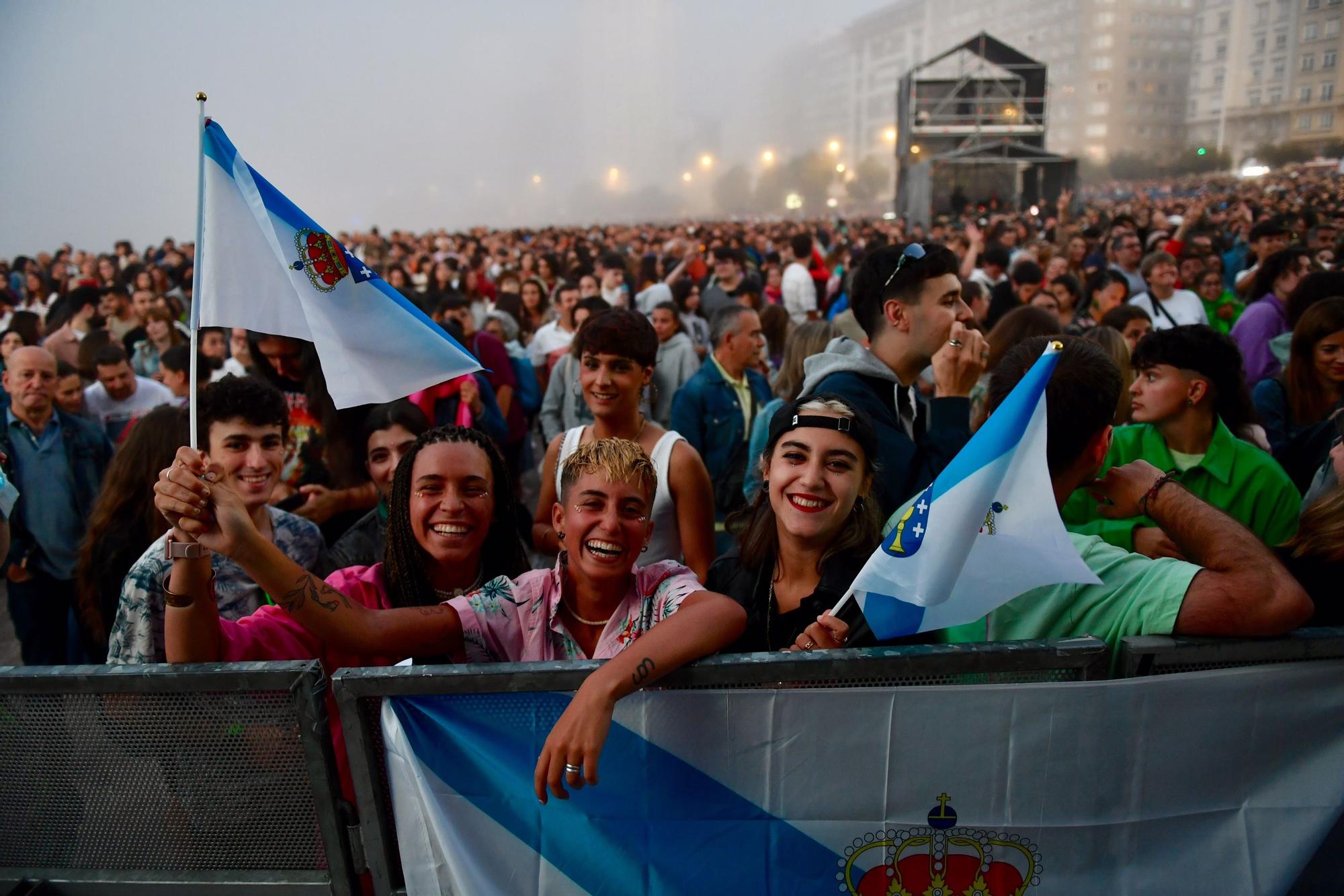 Tanxugueiras se imponen a la niebla en su concierto de A Coruña