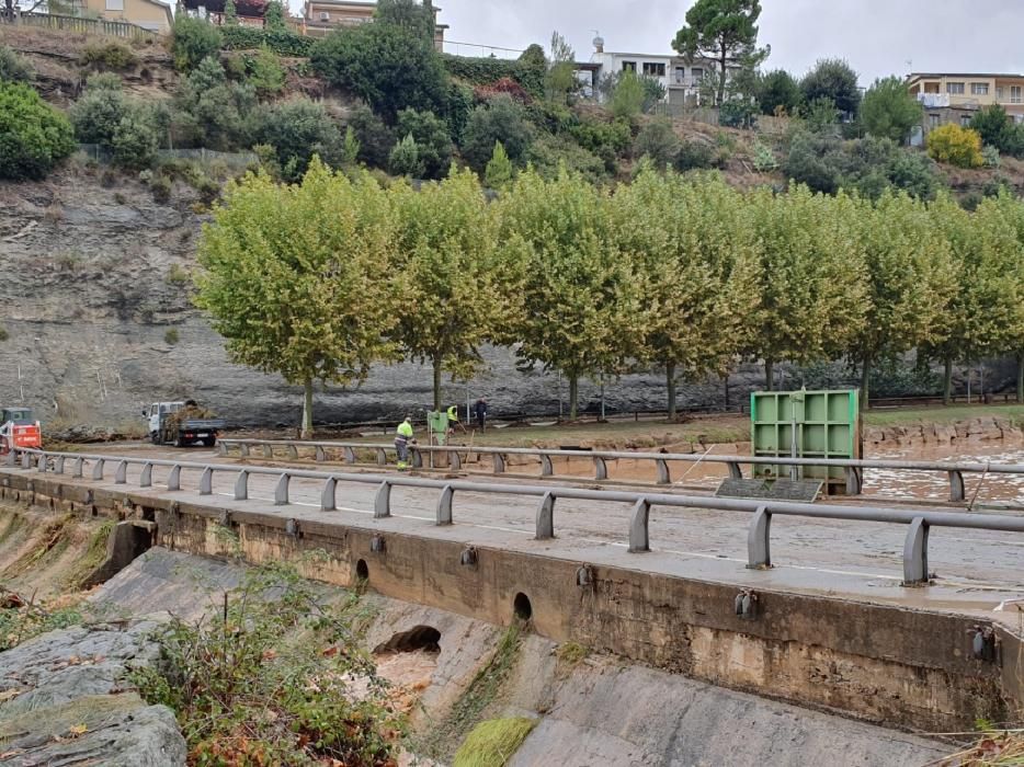 El llac de Navarcles, aquest matí