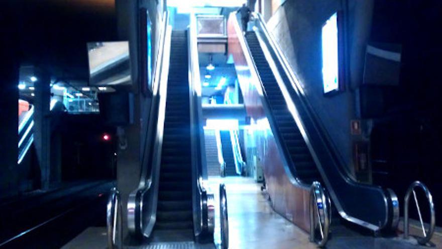 Escaleras mecánicas en Atocha