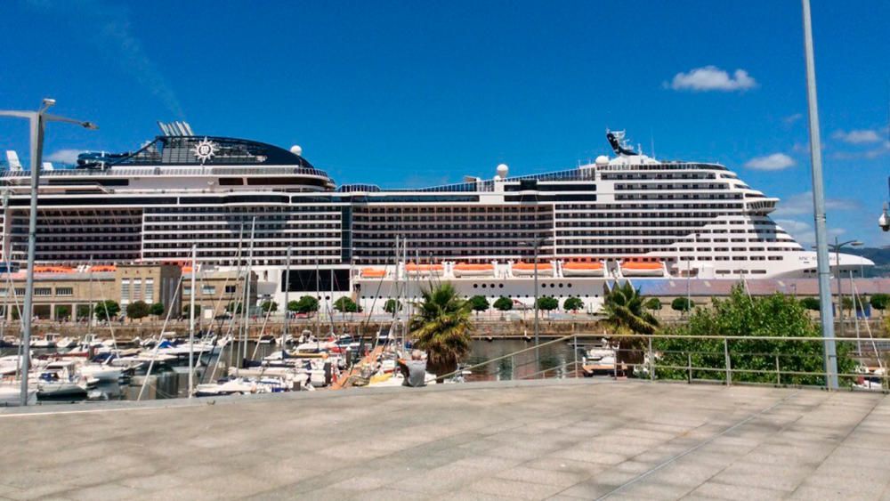 El MSC Meraviglia en Vigo