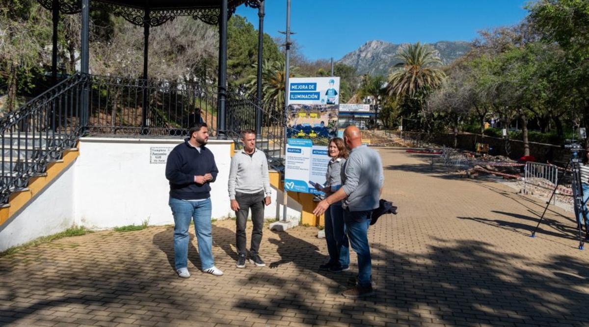 Presentación de las obras del parque del arroyo de La Represa