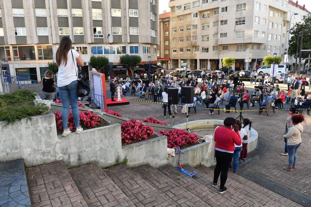 Mitin de Gonzalo Caballero en O Burgo