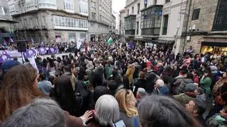 Pontevedra reivindica en el 8-M un feminismo de clase y el «no a la guerra»