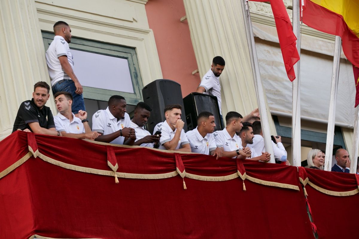 Recepción del Real Murcia en el Ayuntamiento de la ciudad