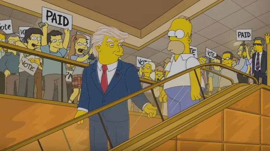 Los Simpson predijeron la victoria de Donald Trump