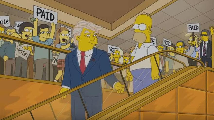 Los Simpson predijeron la victoria de Donald Trump