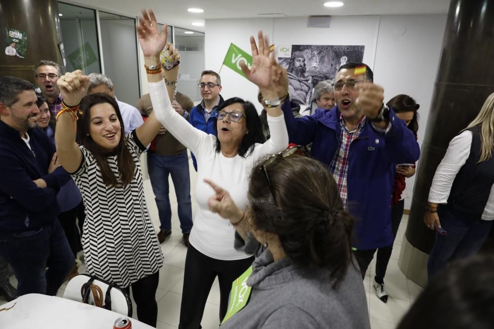 Noche electoral de Vox en Asturias