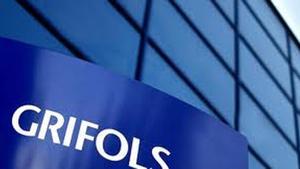 Logotip de l’empresa Grifols, amb seu a Barcelona.